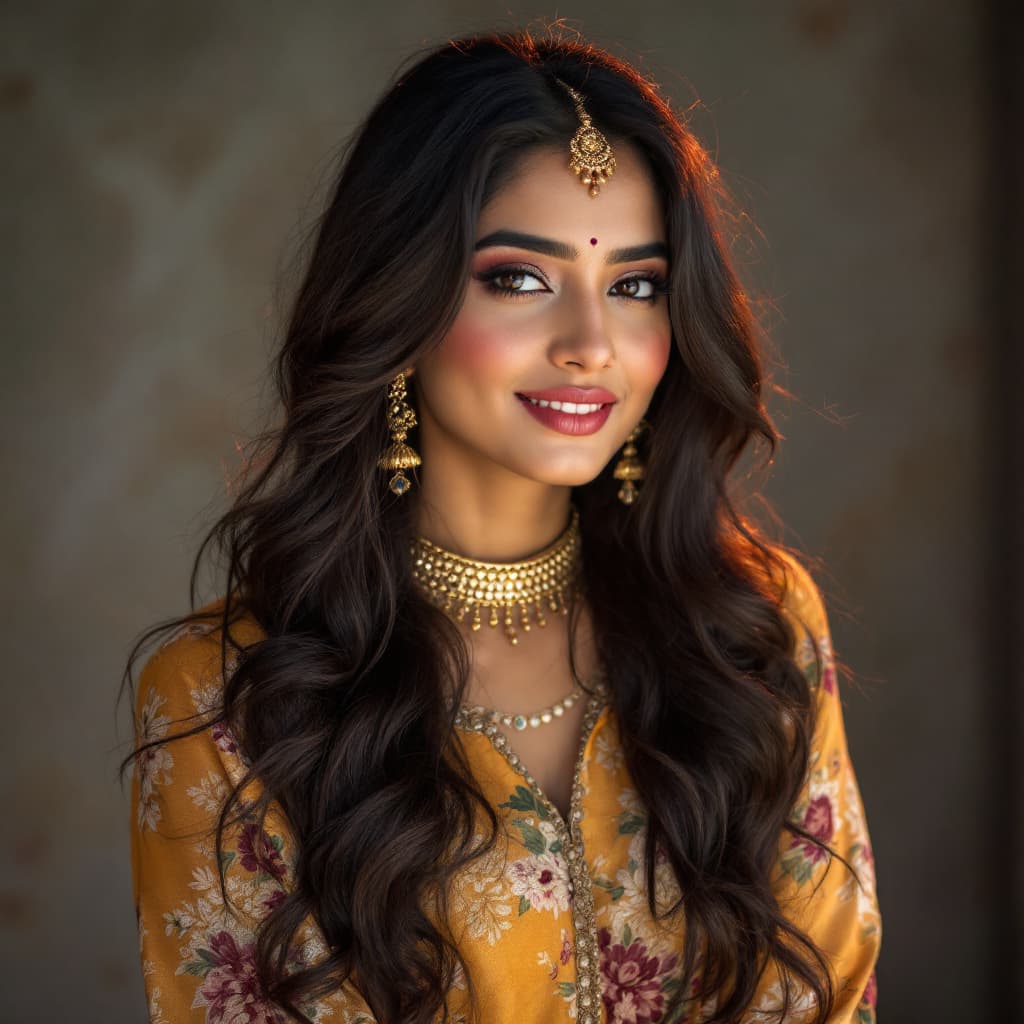 AI generated: Indian modern girl photography