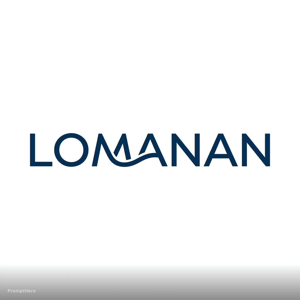 AI generated: Crée moi un logo professionnel avec ce nom : Lomanan.dans un blanding professionnel 