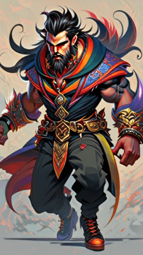 AI generated: A piece of concept art depicting a male horrific demon with realistic, intricate details. The artwor...