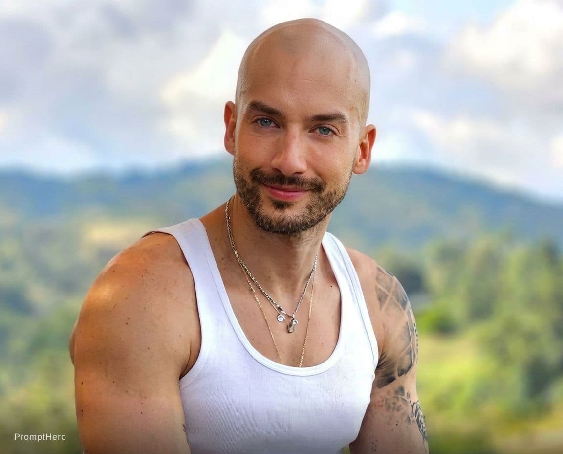 AI generated: pon a este hombre calvo 