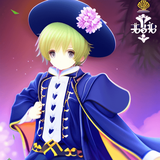 AI generated: masterpiece, best quality, (night:1. 6), 1boy, male focus, venti (genshin impact), solo, green headw...
