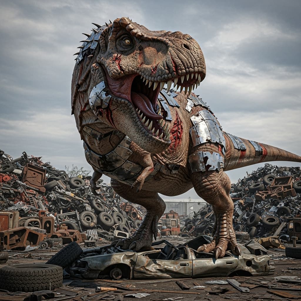 AI generated: scrappy rex