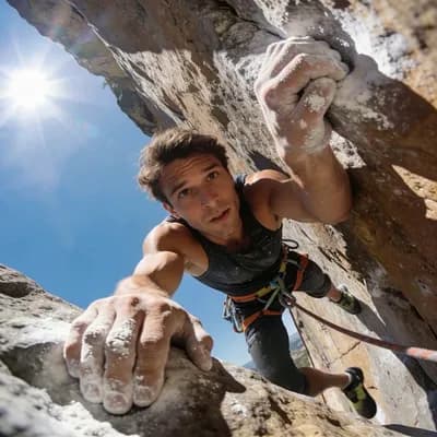 AI generated video: animate climbing