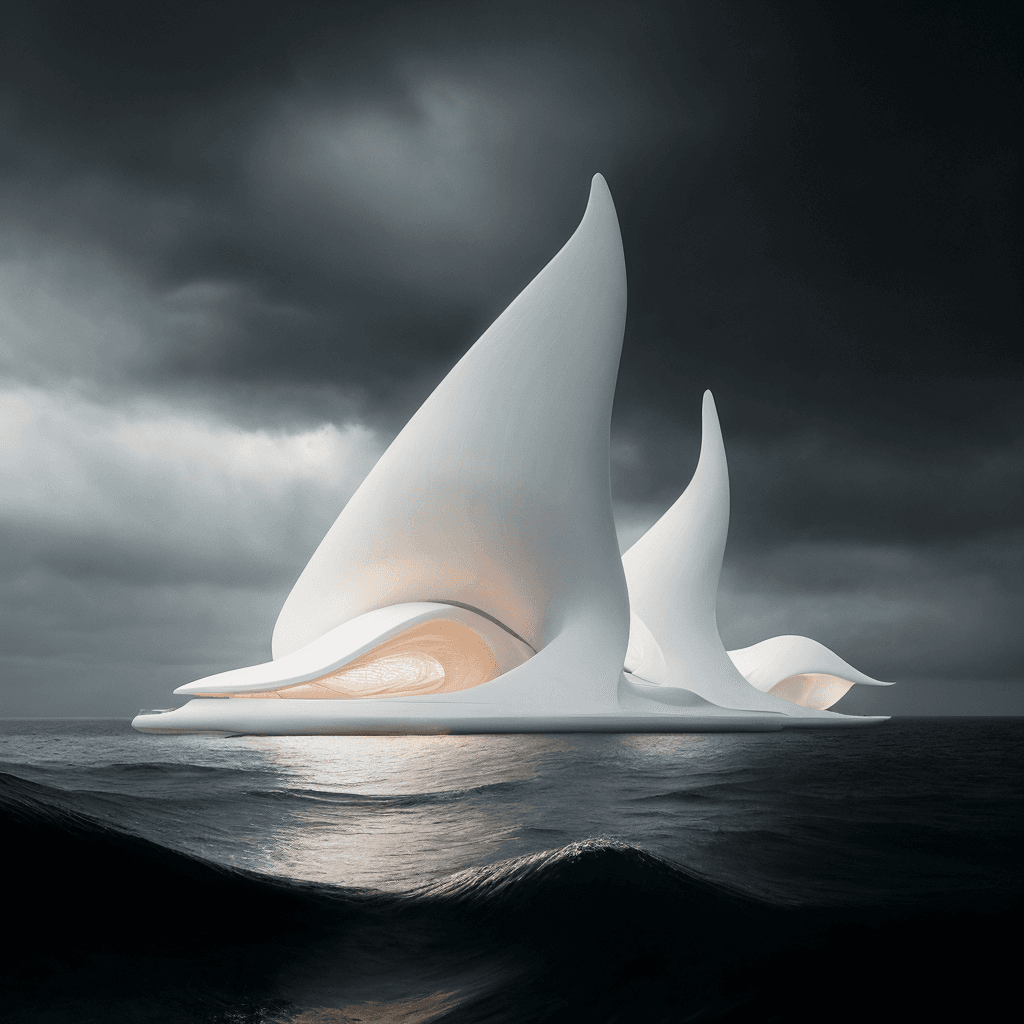 AI generated: [[large oil strokes renaissance painting, light in the style of Rembrandt, luxurious yacht, dynamic ...