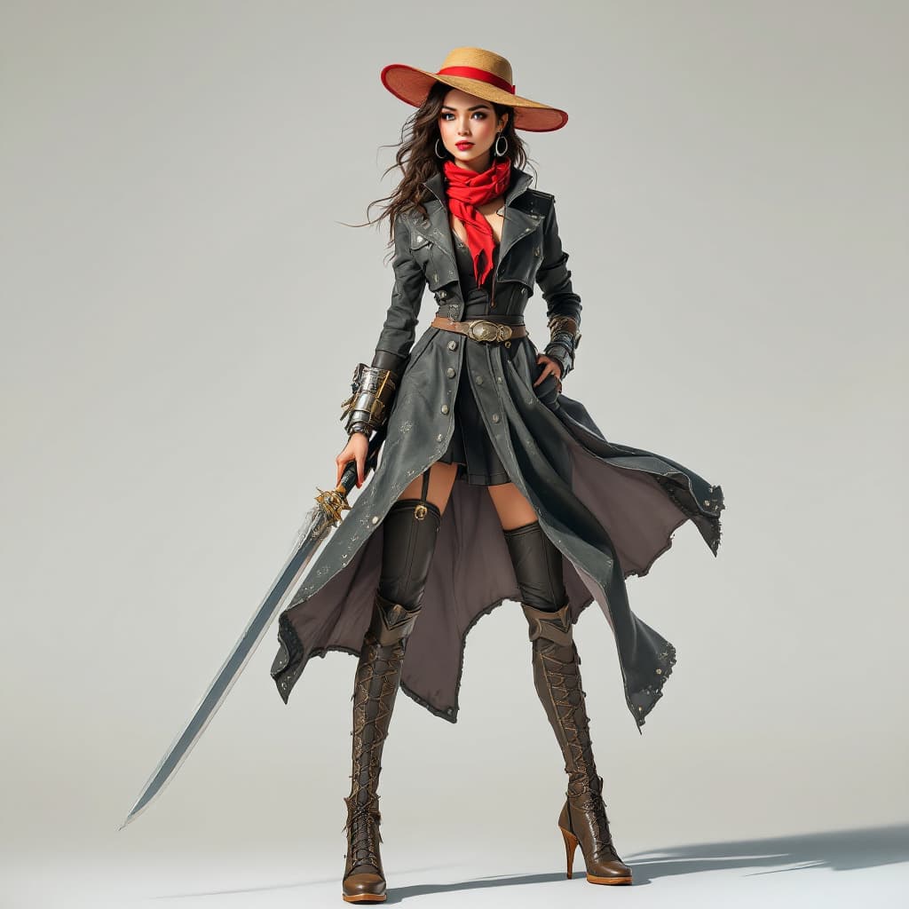 AI generated: girl, full body