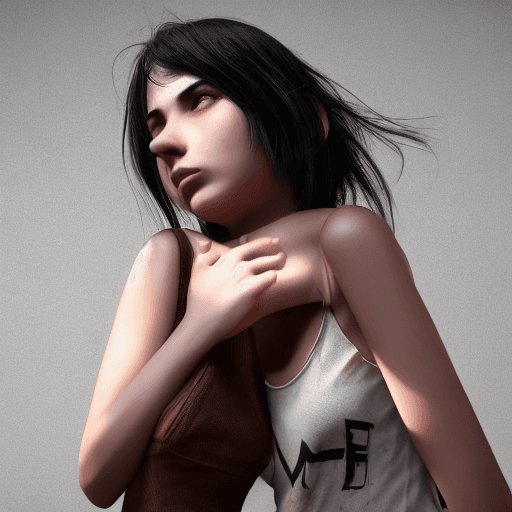 AI generated: 4k, hyper realistic, focused, extreme details, unreal engine 5, cinematic, girl with black hair, tan...