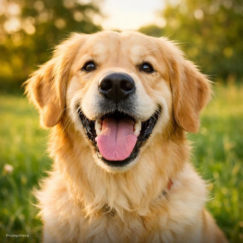 AI generated: A happy dog