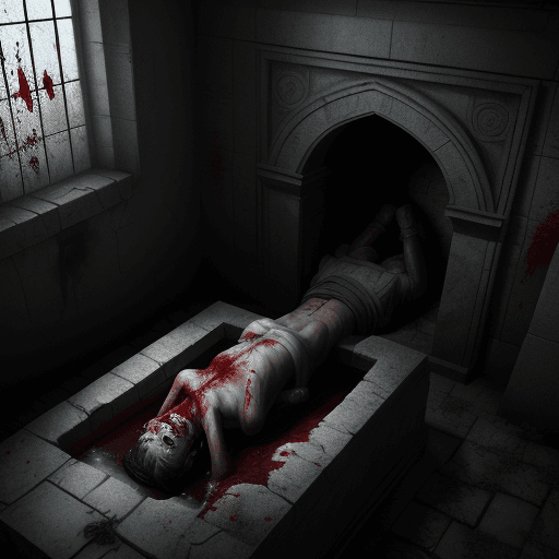AI generated: Dead, Tombs, Blood 4K, Sewer, 8K Super Realistic
