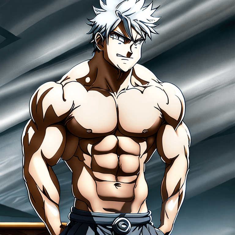 AI generated: Bara man, highly detailed, muscular, shirtless, underwear, tall, bedroom, leaning over bed, looking ...