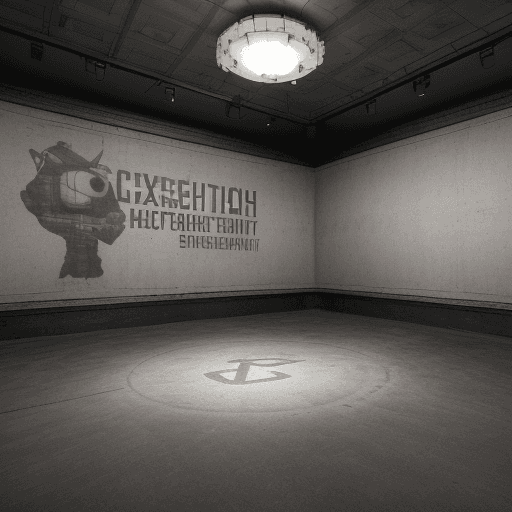 AI generated: High resolution photography interior design, nightmarish reality catching up with criticism with in ...
