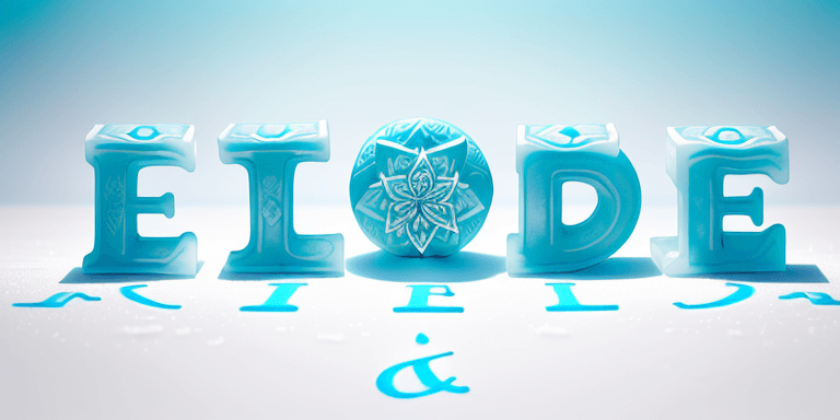 AI generated: A slogan 'Tepid Nirvana'. These letters are stand out on top of intricately carved ice blocks, their...