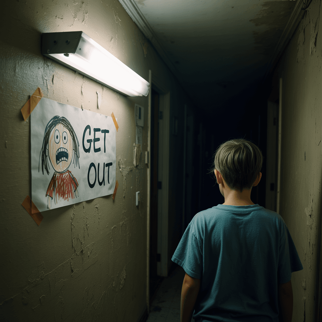 AI generated: Horror scene, found footage style