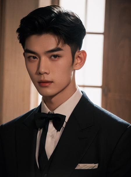 Handsome realistic male