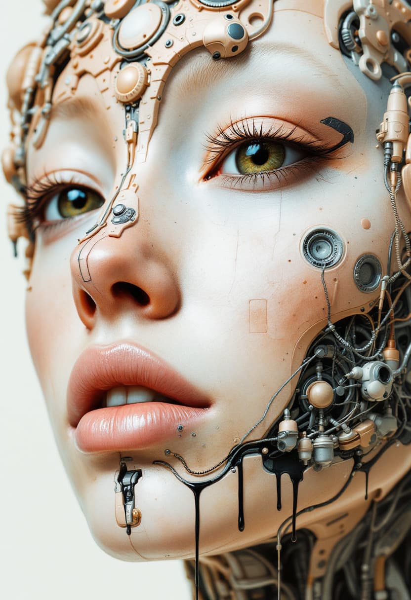 AI generated: Complex slumberland structure forming a human face by Amy Sol and tran nuyen, hyper details, rich co...
