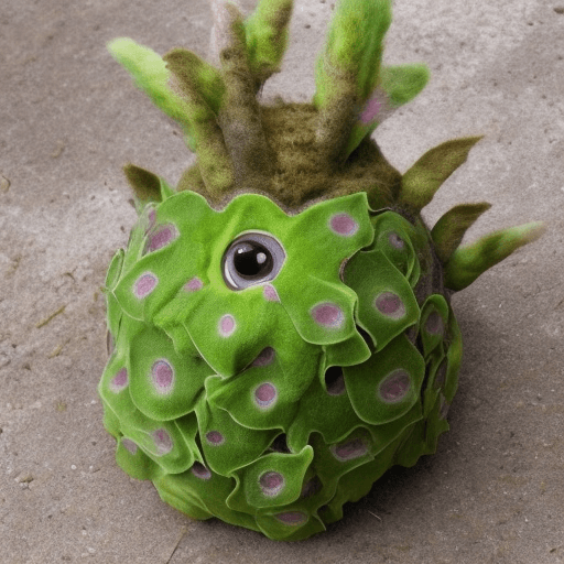 AI generated: a hybrid between an animal and a plant. This creature is called a "Florent. It has a body composed o...