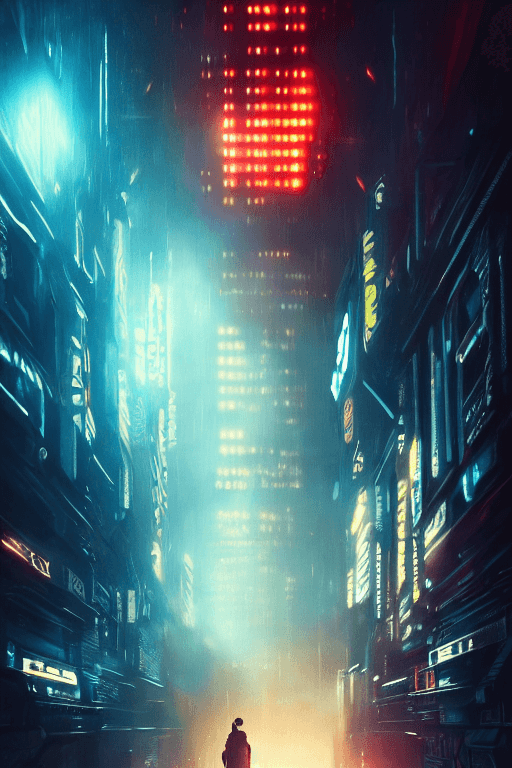 AI generated: portrait art of blade runner 8 k ultra realistic, lens flare, atmosphere, glow, detailed, intricate,...