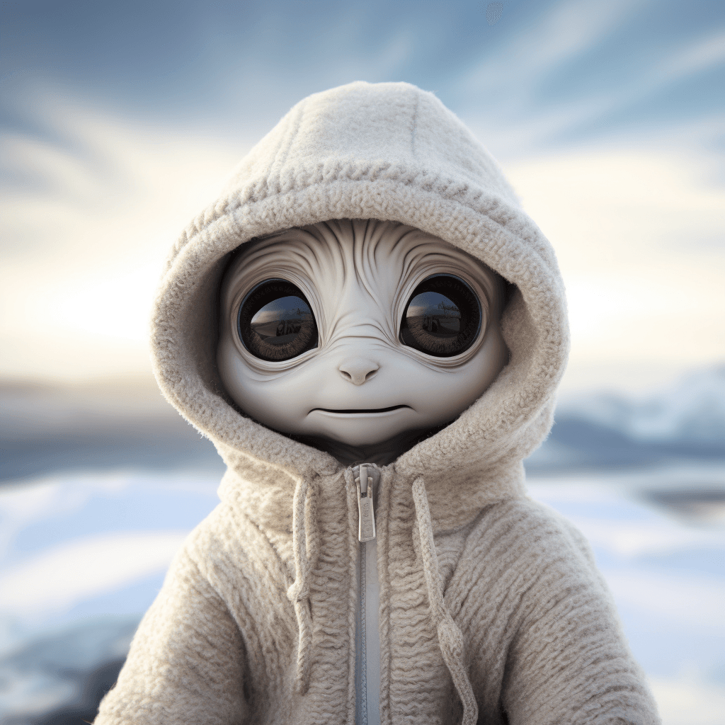 AI generated: _An_image_of_an_alien_a_small_white_and_furry_creature