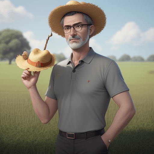AI generated: a men,  transparent background, showing the whole body,  wearing a green polo collar shirt, and  fie...