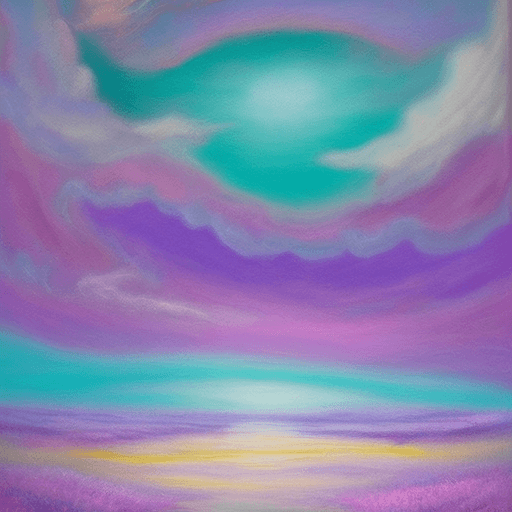 AI generated: envision an oil painting that captures the eye of a dreamer, where the colors transcend reality, inc...