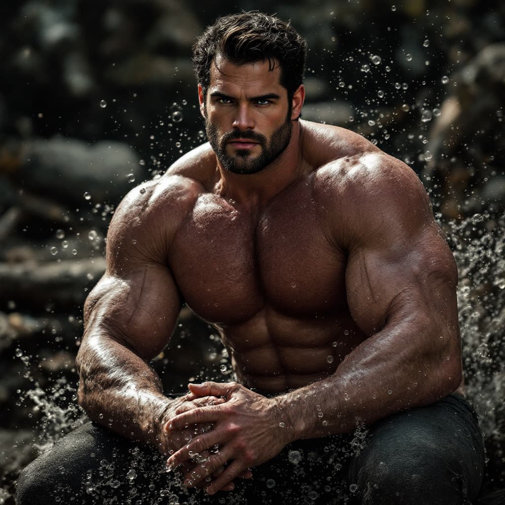 AI generated: henry cavill, bubble butt, realistic