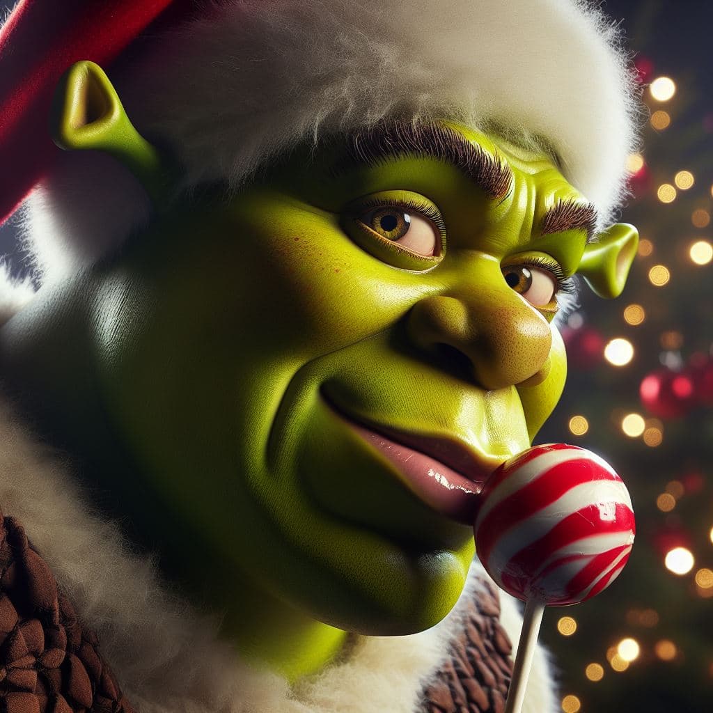 Shrek de Navidad