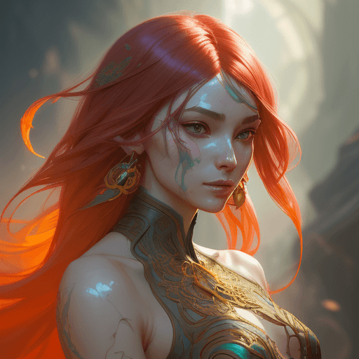AI generated: beautiful (zxzxberna), intricate colorful hair with , sunlight, beautiful lighting, vibrant lighting...
