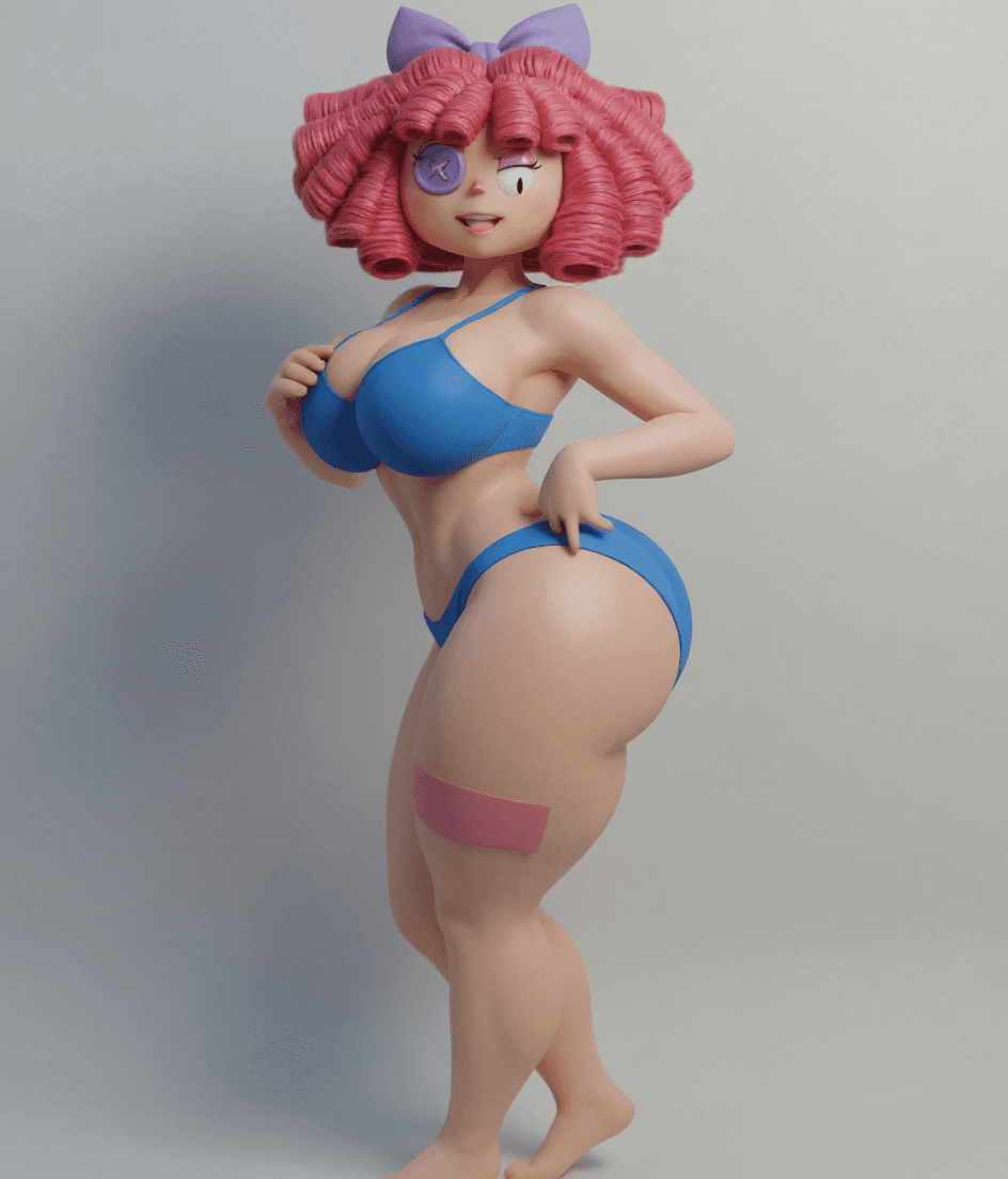 AI generated: Make her do an extremely alluring pose.