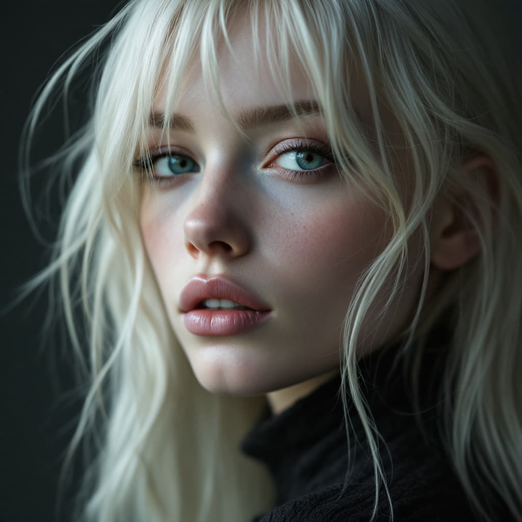 AI generated: white skin blonde with skinny hot face