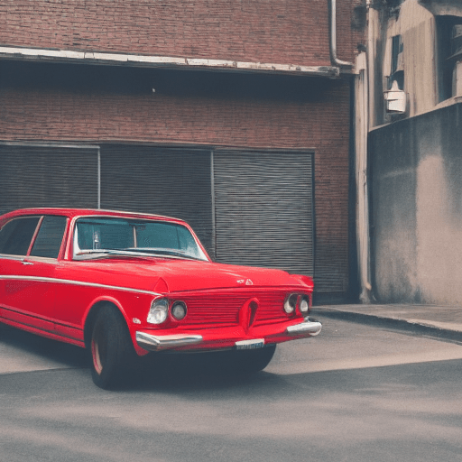 AI generated: red car