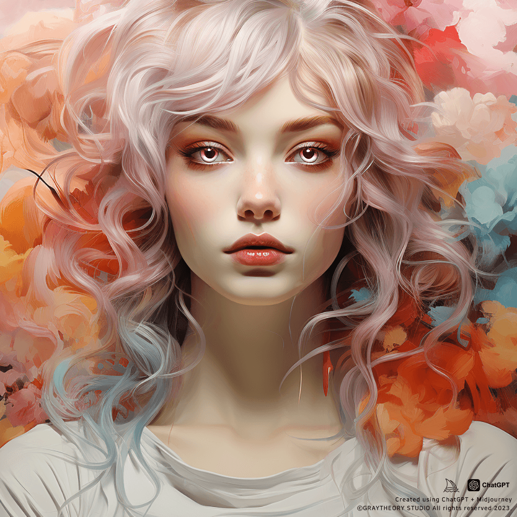 AI generated: artistic, upper body, dreamlike, brush style, soft pastel color, --ar 16:9 --stylize 750 --v 5.2