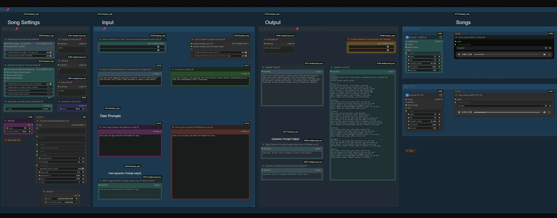 Ace Step 1.5 XL Turbo and SFT - TEXT to AUDIO model with Ollama