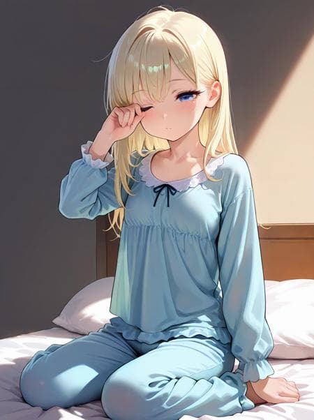 目をこする/rubbing eyes - Image 1