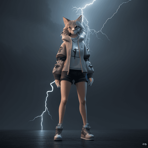AI generated: cute [cat/criature] on[ location], [clothes], full body, [lightning], concept art, ue5, 3d rendering...