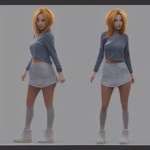 AI generated: cute [chick/criature] on[ location], [clothes], full body, [lightning], concept art, ue5, 3d renderi...