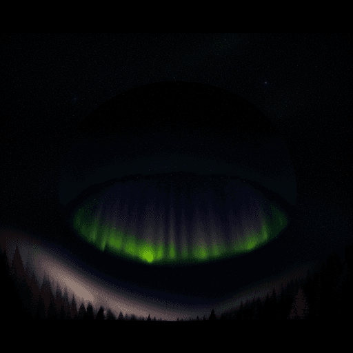AI generated: Hyper realistic ground level watercolor of night sky phenomena from inside of a planetarium, comet, ...