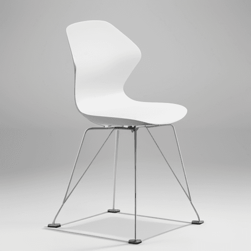 AI generated: "Generate a visual representation of a modern chair with an elegant and minimalist design. The chair...
