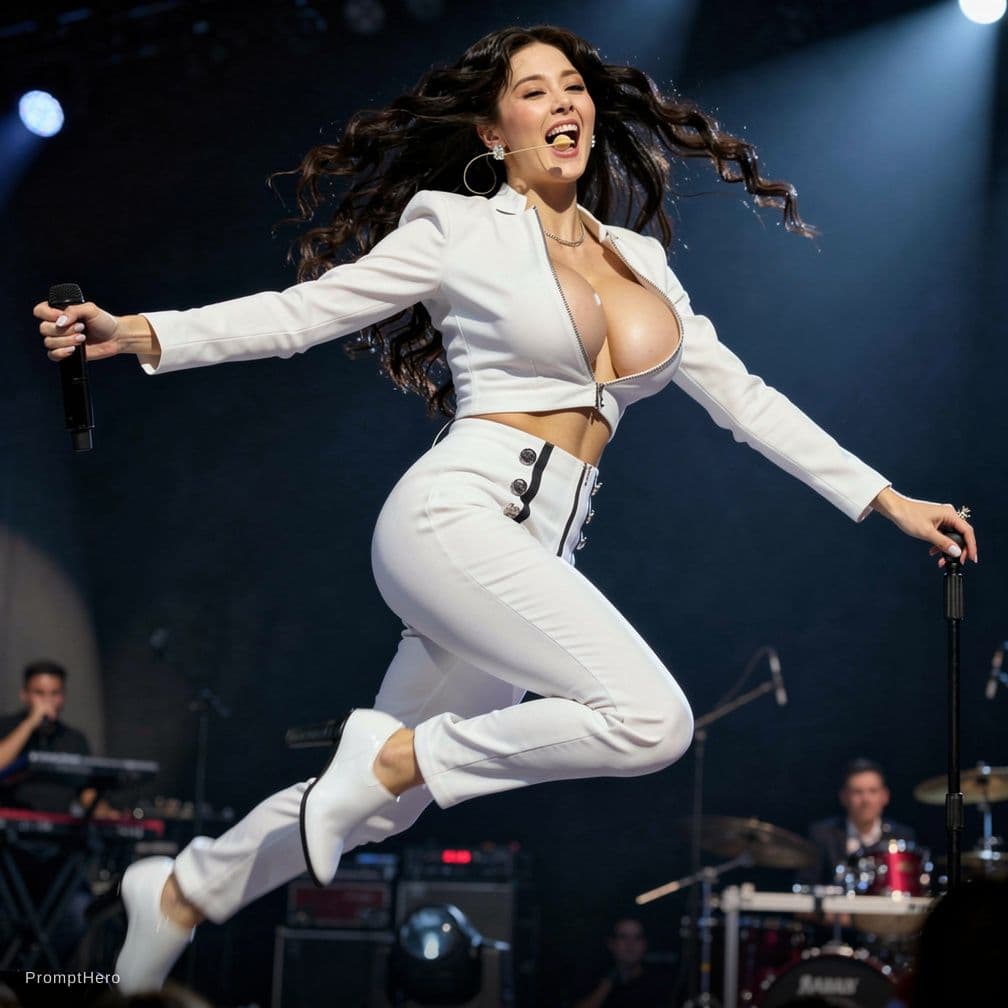 AI generated: titty drop, jumping excited