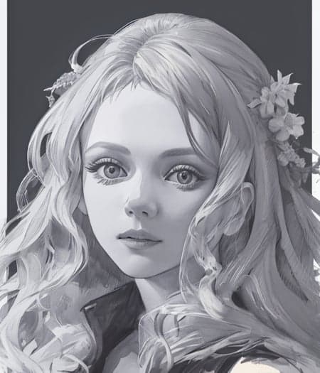 Hand-painted portrait