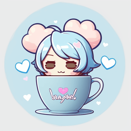 AI generated: cute stickers, style anime, two-dimensional, Detailed illustration of a cute daddy holding out a cof...