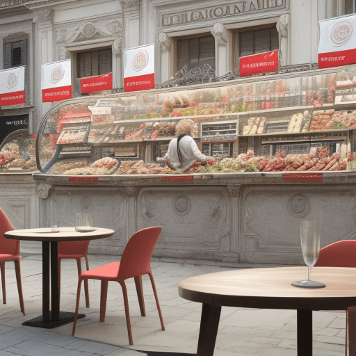 AI generated: Generami un immagine di una tavola di negoziazione con una bilancia che rappresenta l'equilibrio tra...