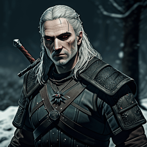 AI generated: Witcher ,4 k , ultra HD 
