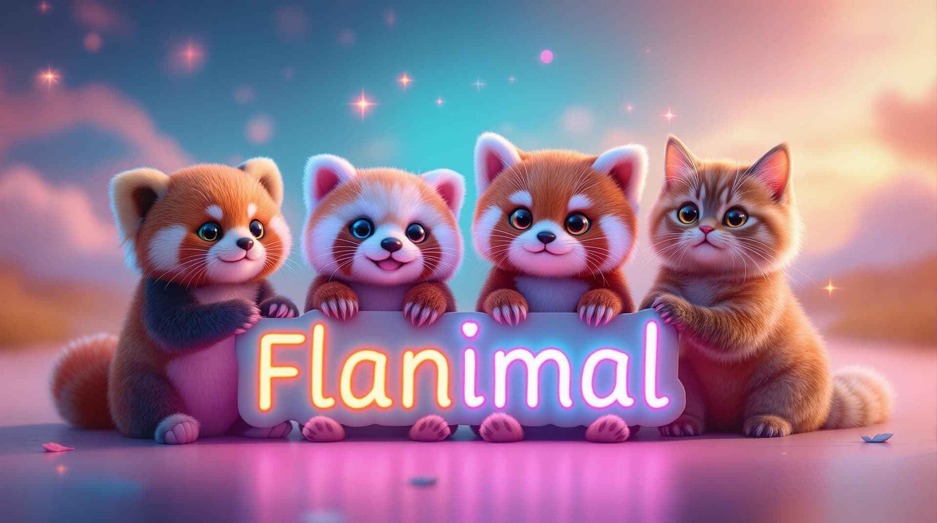 AI generated: "A stunning 20K UHD ultra-realistic image featuring the four cutest animals in the world— a Quokka, ...