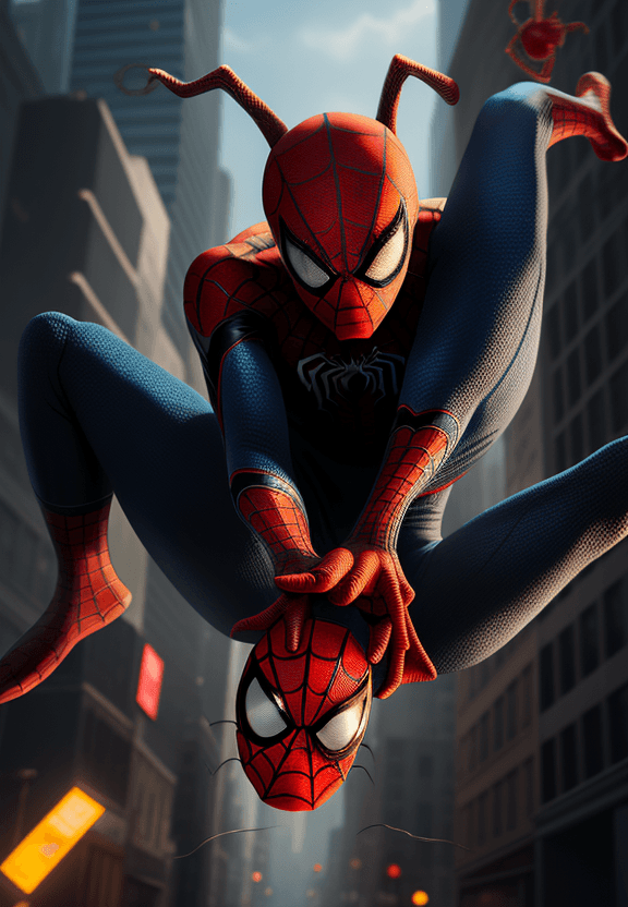 AI generated: spiderman-cat, hyper detalic, cinematic, animation, 8k