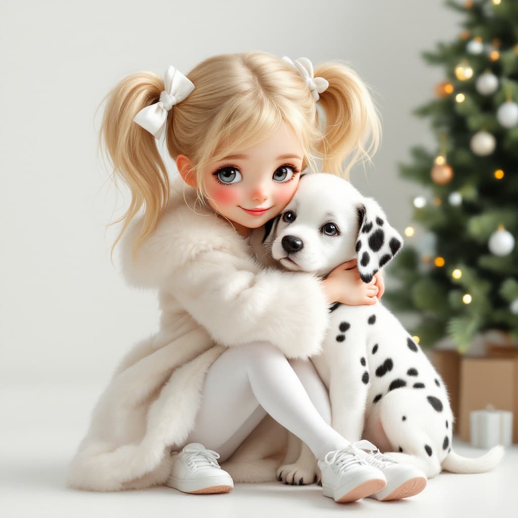 AI generated: Create a hyperrealistic cartoon made with oil and acrylic with glossy shine, depicting a European bl...