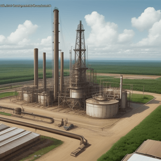 AI generated: Oil company on which it is written on, Pouokam Oil Company