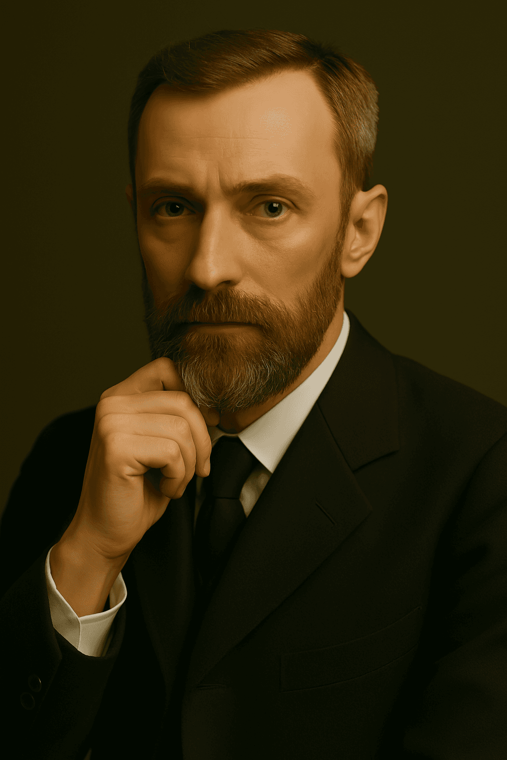 AI generated: A high-resolution, photorealistic digital color photograph of a distinguished man, appearing to be i...