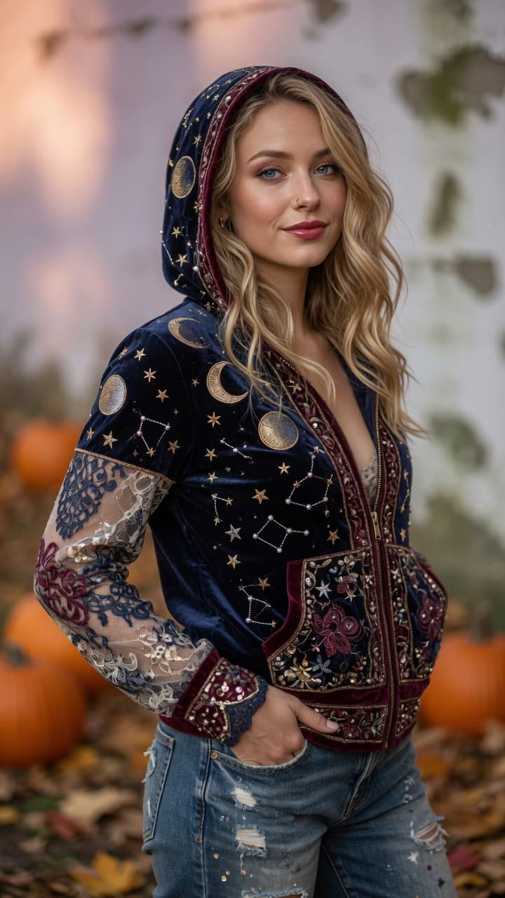 AI generated: "Ultra-realistic fashion magazine photograph of a stunning young woman with long wavy blonde hair an...