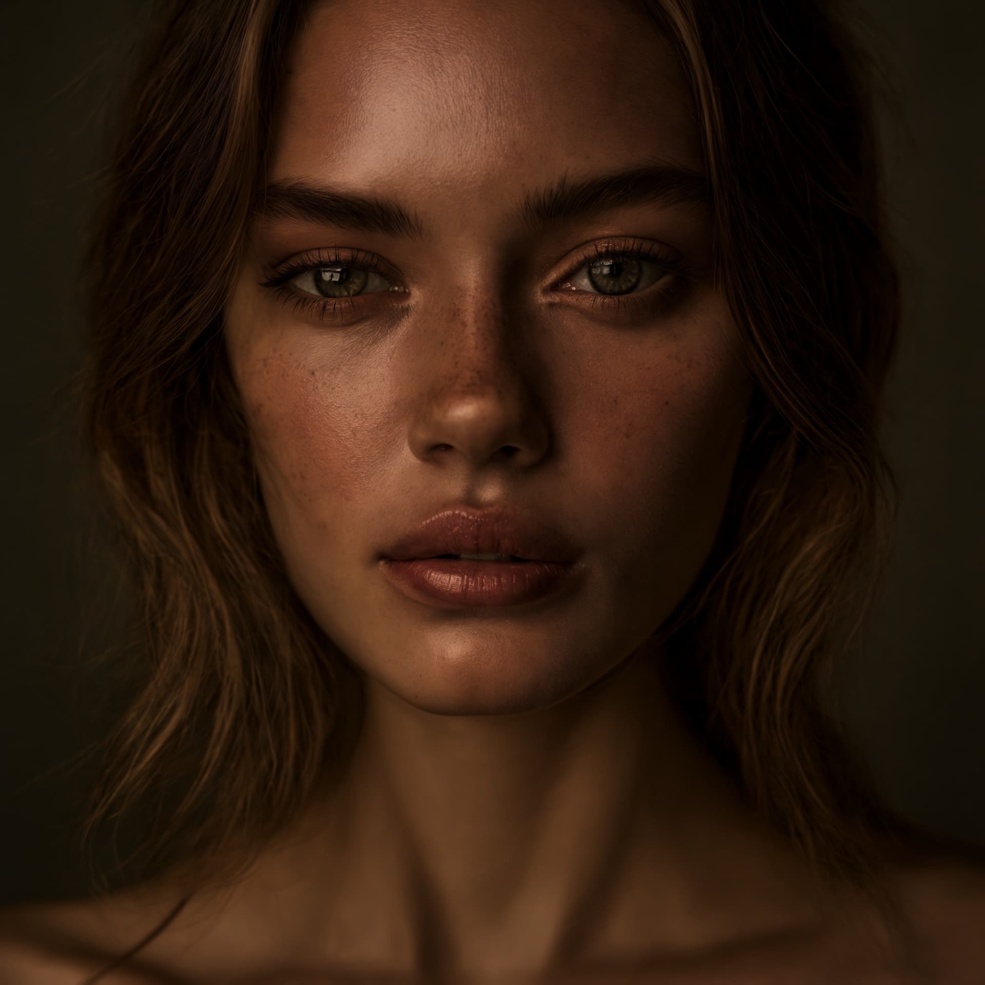 AI generated: close-up of a stunning fashion model, ultra-realistic, portrait, shot on a Sony A7III, high quality