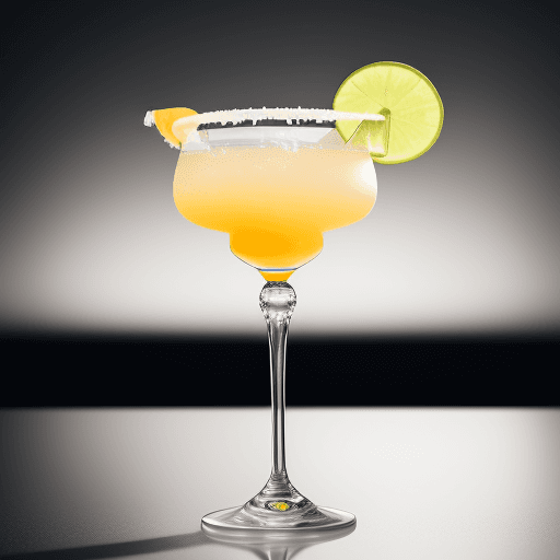 AI generated: Refined cocktail, in a margarita glass, refined sophisticated setting, minimalist, professional phot...