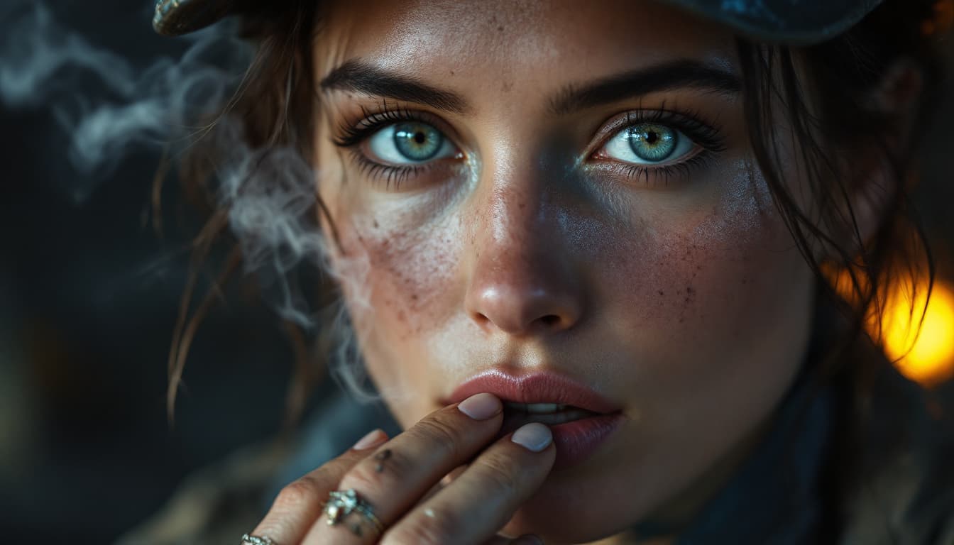 AI generated: girl, photo of the most beautiful artwork in the world for a woman featuring soft lustrous,she is Sm...